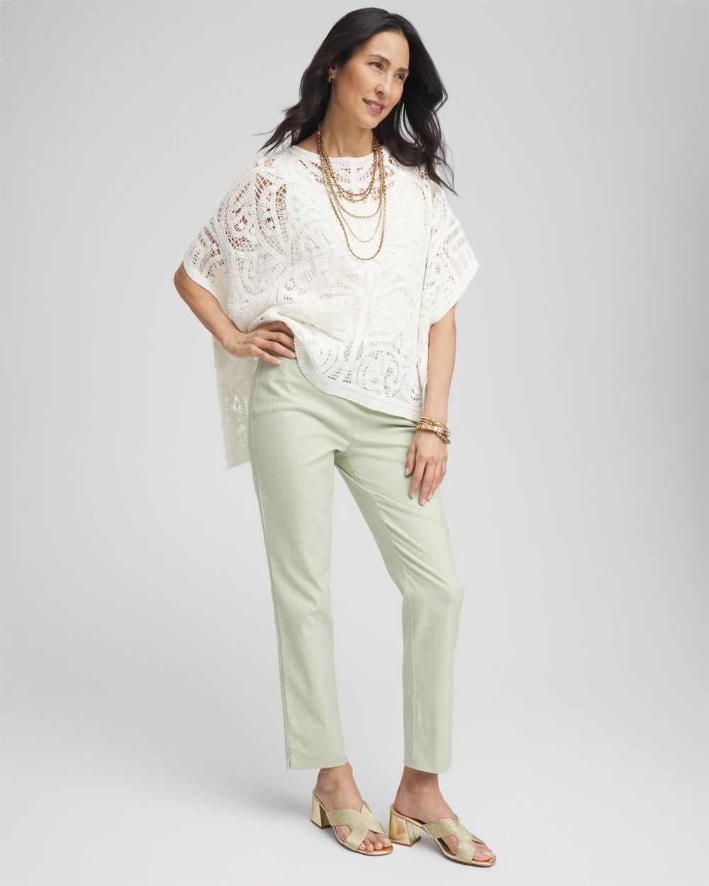 Brigitte™ Crosshatch Ankle Pants | Chico's